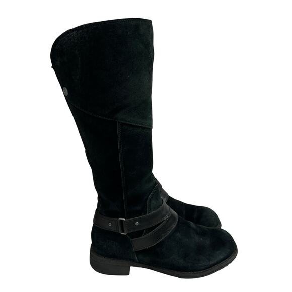The North Face Bridgeton Tall Riding Boot Black Suede Quilted Lining Wmn Sz 7 - Picture 3 of 16